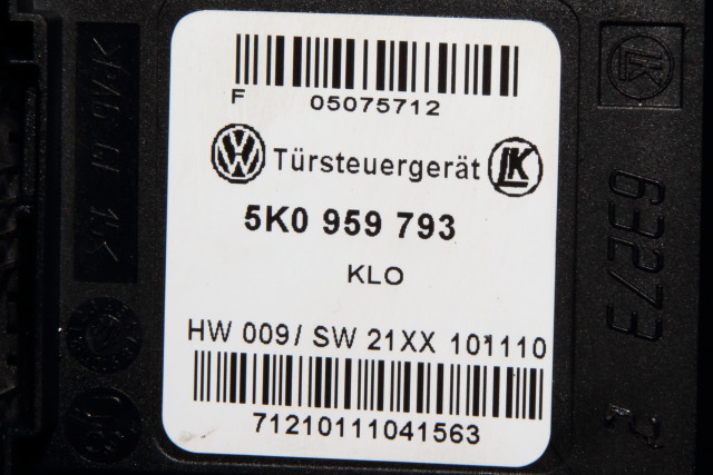 Ruteheis, kun motor, venstre foran til VW Caddy 2010-2015 (Type III, Fase 2) (VAG|1T0 959 701 T|)