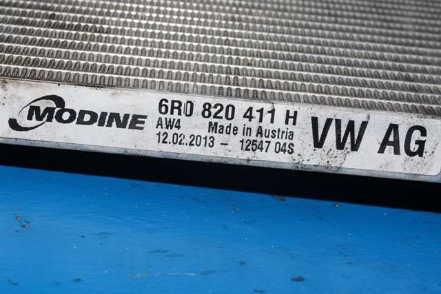 Aircondition radiator til Škoda Fabia 2010-2014 (Type II, Fase 2) (VAG|6R0 820 411 H|)