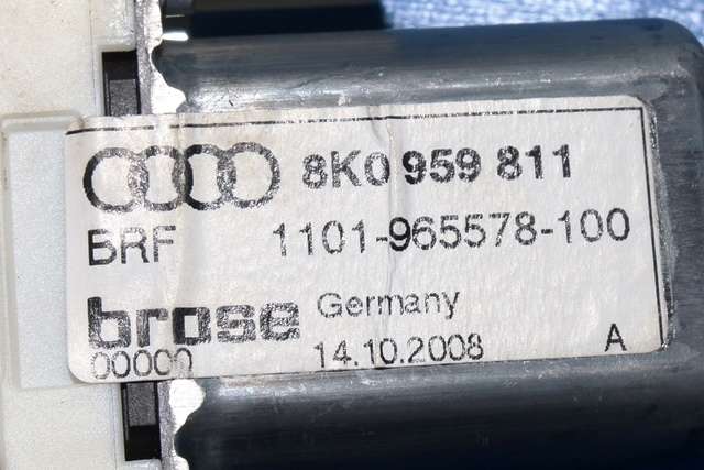 Ruteheis, kun motor, venstre bak til Audi A4 2007-2014 (Type IV) (B8) (B8) (VAG|8K0 959 811|)