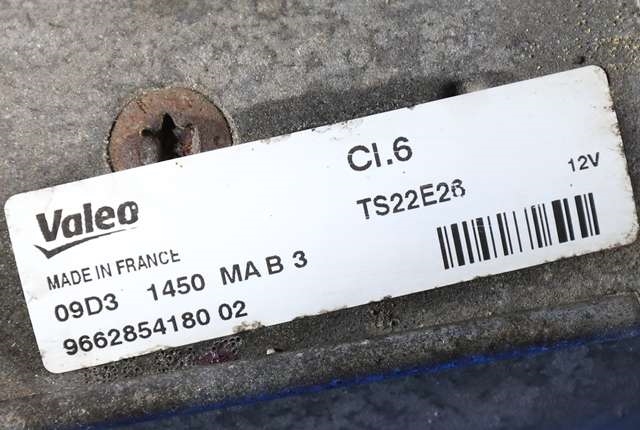 Starter diesel til Peugeot 508 2011-2014 (Type I, Fase 1) (VALEO|TS22E26|96 628541 80|)
