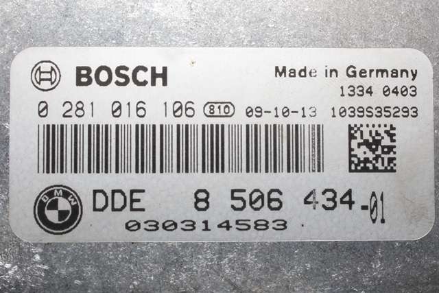 Styreenhet motor til BMW 1-Serie 2004-2011 (E81/E82/E87/E88) (E81/E82/E87/E88) (BOSCH|0 281 016 106|8 506 434|)