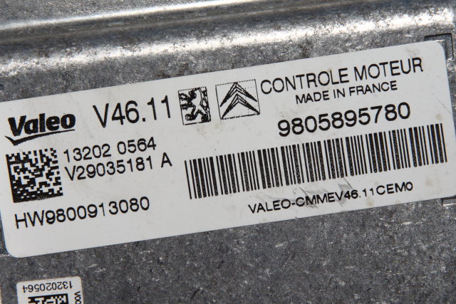Styreenhet motor til Citroën C3 2010-2016 (Type II) (VALEO|13202 0564|98 058957 80|)
