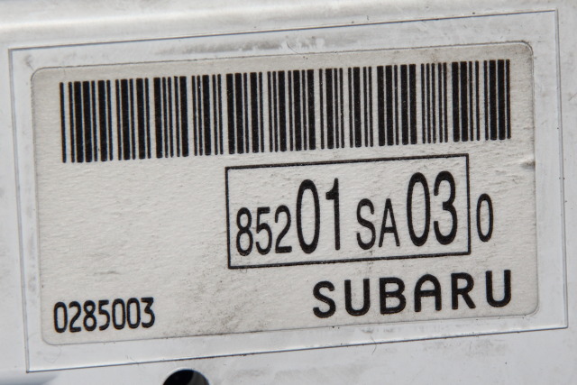 Instrument klokke til Subaru Forester 2005-2008 (Type II, Fase 2) (SUBARU|85201-SA030|)