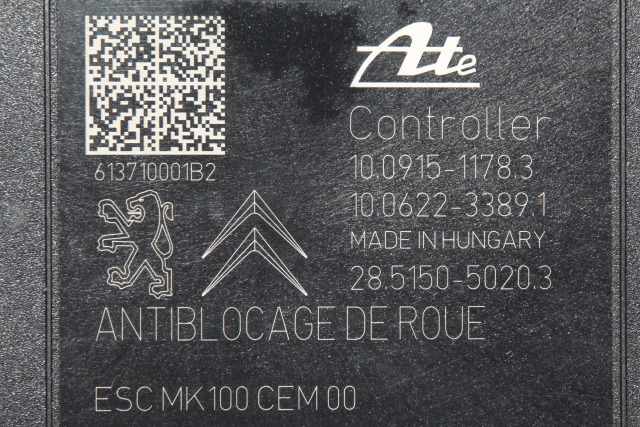 ABS sentral til Citroën C3 2010-2016 (Type II) (CITROEN|98 068917 80|)