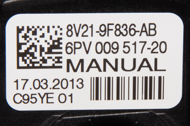 Pedal gass til Ford B-Max 2012-2017 (HELLA|6PV 009 517-20|8V21-9F836-AB|)