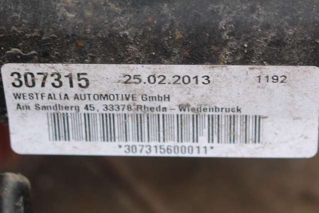 Hengerfeste til Ford B-Max 2012-2017 (WESTFALIA|307315|AV1J-19D521-AC|)