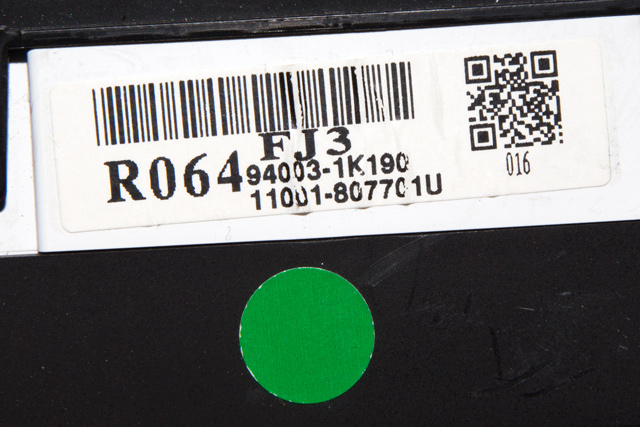 Instrumentpanel til Hyundai Ix20 2010-2017  (HYUNDAI|94003-1K190|)