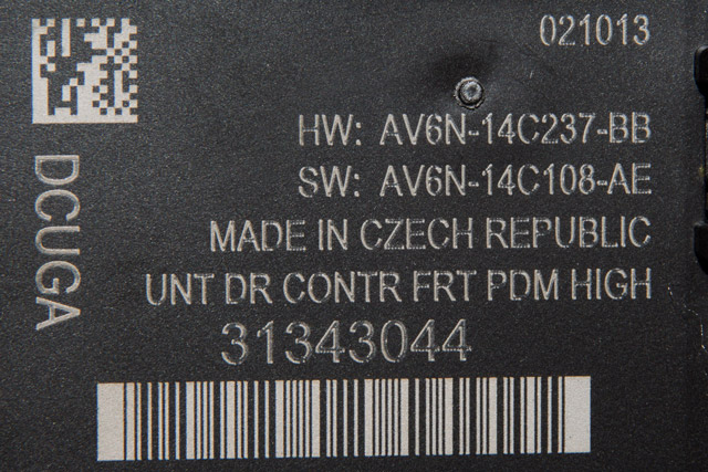 Styreenhet dør høyre foran til Volvo V60/V60 CC 2013-2018 (Type I, Fase 2)  (VOLVO|31343044|)