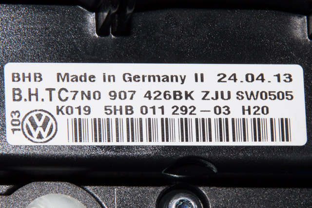 Varmeapparat betjening til VW Caddy 2010-2015 (Type III, Fase 2)  (HELLA|5HB 011 292-03|7N0 907 426 BK|)