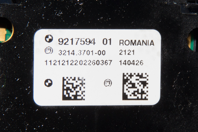 Bryter elektrisk håndbrekk/parkbrems til BMW X3 2010-2017 (F25) (F25) (BMW|9 217 594|)