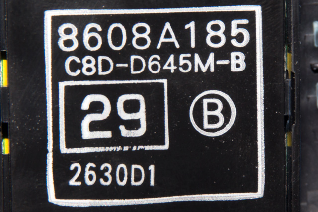 Bryter ruteheis førerdørspanel til Mitsubishi Outlander 2010-2012 (Type II, Fase 2)  (MITSUBISHI|8608A185|)