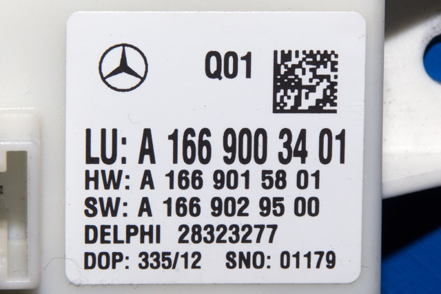 Styreenhet diverse til Mercedes GLK 2008-2015 (X204) (X204) (MERCEDES|A 166 900 34 01|)