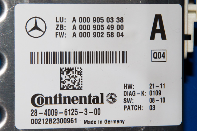 Kamera til Mercedes GLK 2008-2015 (X204) (X204) (MERCEDES|A 000 905 03 38|)