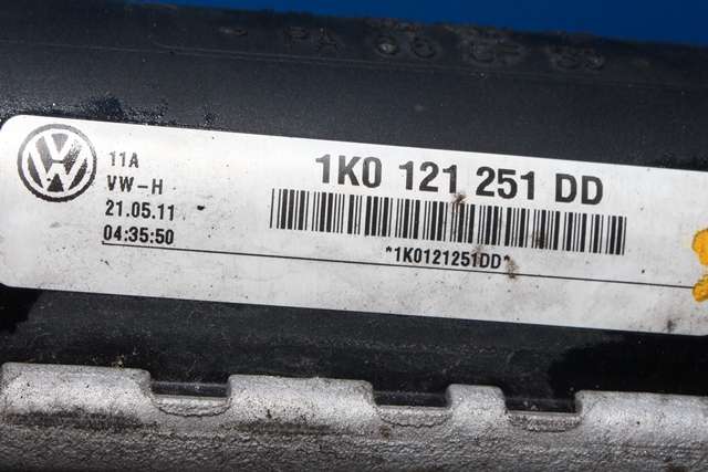 Radiator (manuell gir) til Škoda Octavia 2009-2013 (Type II, Fase 2)  (VAG|1K0 121 251 DD|)