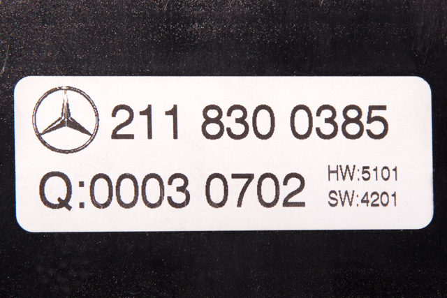 Varmeapparat betjening til Mercedes E-Klasse 2002-2006 (Fase 1) (W211) (W211) (MERCEDES|211 830 03 85|)