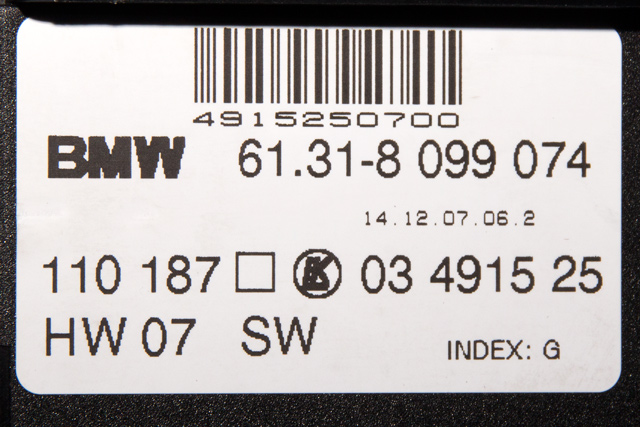 Bryter diverse til BMW X3 2007-2010 (Fase 2) (E83) (E83) (LUK|03 4915 25|61.31-8 099 074|)