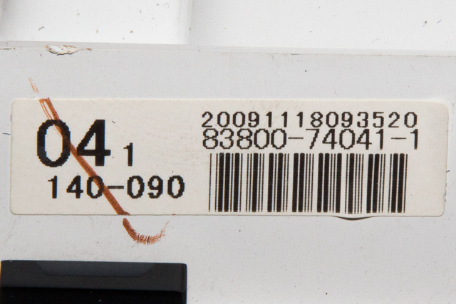 Instrumentpanel til Toyota iQ 2009-2014  (TOYOTA|83800-74041-1|)