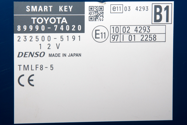 Styreenhet nøkkelfri/keyless til Toyota iQ 2009-2014 (TOYOTA|89990-74020|)