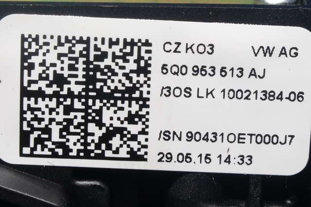 Bryter combi til VW Golf VII 2012-2017 (Fase 1)  (VAG|5Q0 953 507 GK|)