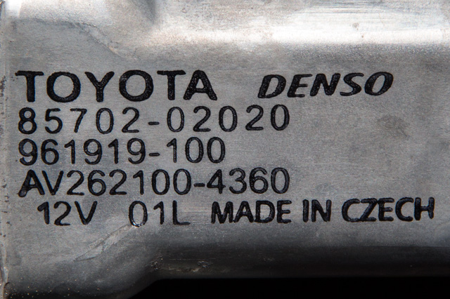 Ruteheis venstre foran til Toyota Avensis 2009-2015 (Type III, Fase 1)  (DENSO|912019-103|85720-05050-C|)
