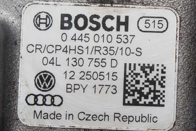 Dieselpumpe til VW Golf VII 2012-2017 (Fase 1) (BOSCH|0 445 010 537|04L 130 755 D|)