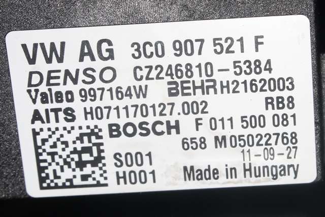 Varmeapparat motor til VW Passat 2011-2015 (B7) (B7) (VAG|3C1 820 015 Q|)