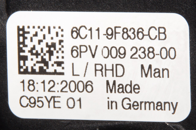 Pedal gass til Ford Transit 2006-2013 (HELLA|6PV 009 238-00|6C11-9F836-CB|)