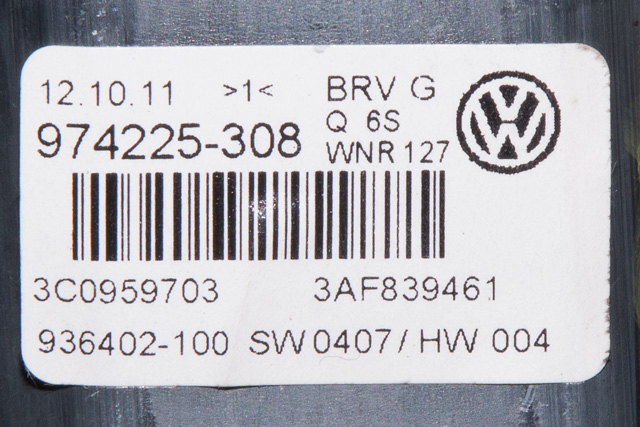 Ruteheis venstre bak til VW Passat 2011-2015 (B7) (B7) (VAG|3C0 959 703|)