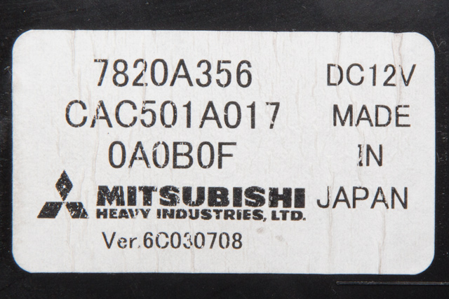 Styreenhet klima/aircondition til Mitsubishi i-MiEV 2010-->> (MITSUBISHI|7820A356|)