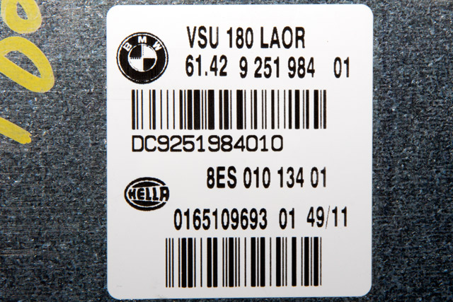 Styreenhet diverse til BMW X3 2010-2017 (F25) (F25) (HELLA|8ES 010 134 01|61.42-9 251 984|)