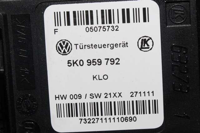 Ruteheis, kun motor, høyre foran til VW Caddy 2010-2015 (Type III, Fase 2) (VAG|1T0 959 702 R|)