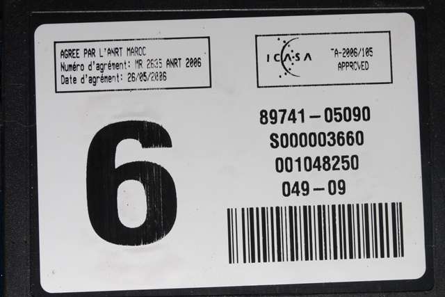 Styreenhet diverse til VW Caddy 2010-2015 (Type III, Fase 2) (TOYOTA|89741-05090|)
