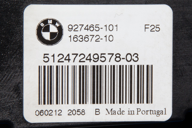 Baklukeåpner motor til BMW X3 2010-2017 (F25) (F25) (BMW|7 249 578|)