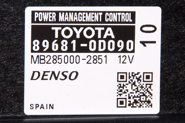 Styreenhet diverse til Toyota Yaris 2014-2020 (Type III, Fase 2)  (TOYOTA|89681-0D090|)
