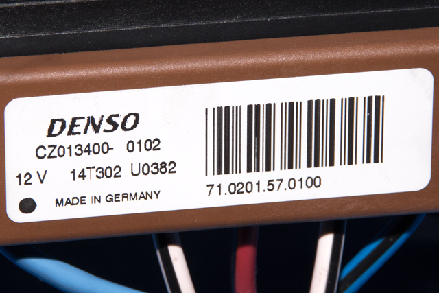 Varmeapparat register til Toyota Yaris 2014-2020 (Type III, Fase 2) (DENSO|013400-0102|)
