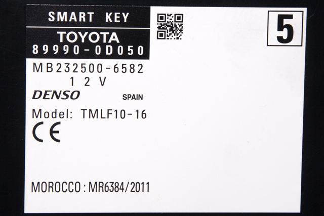 Styreenhet nøkkelfri/keyless til Toyota Yaris 2014-2020 (Type III, Fase 2) (TOYOTA|89990-0D050|)