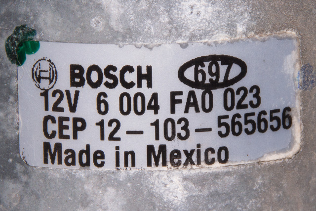 Viskermotor frontrute komplett m/overføring til BMW X3 2010-2017 (F25) (F25) (BOSCH|6 004 FA0 023|)