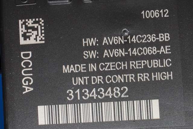 Styreenhet dør høyre bak til Volvo S60 2010-2014 (Type II, Fase 1)  (VOLVO|31343482|)