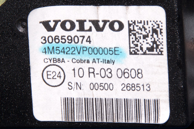 Taklyspanel til Volvo S60 2010-2014 (Type II, Fase 1)  (VOLVO|30659074|)