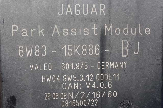 Styreenhet parkering til Jaguar XF 2008-2015 (X250) (X250) (JAGUAR|6W83-15K866-BJ|)