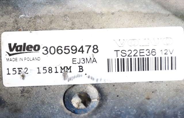 Starter diesel til Volvo S60 2010-2014 (Type II, Fase 1)  (VALEO|TS22E36|30659478|)