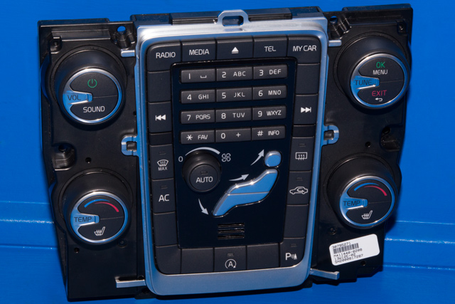 Bilstereo betjeningspanel til Volvo V60, 2010-2013 (Type I, Fase 1) (VOLVO|30795271)