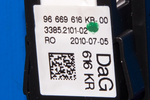 Bryter nødblink til Citroën DS3 2010-2019 (CITROEN|96 669616 KR|)