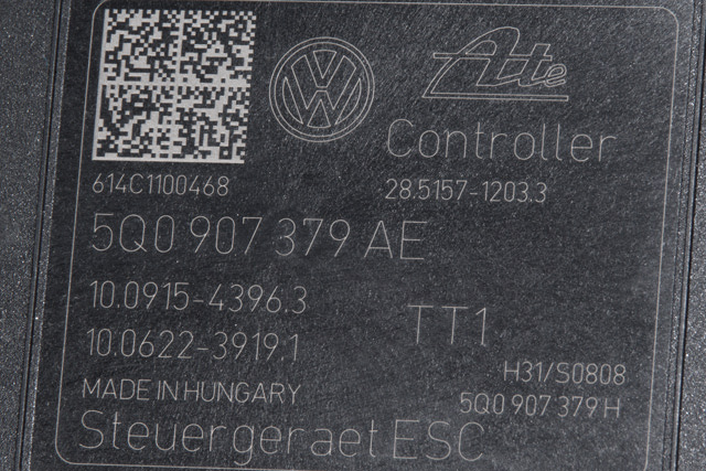 ABS sentral til VW e-Golf 2014-2017 (Fase 1)  (VAG|5Q0 614 517 AK|5Q0 907 379 AE|)
