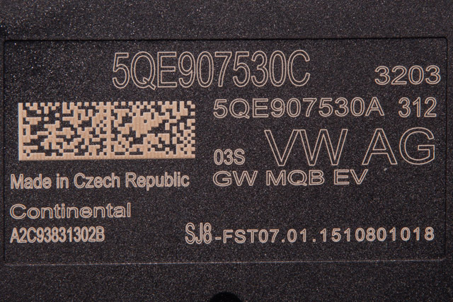 Styreenhet diverse til VW e-Golf 2014-2017 (Fase 1) (CONTINENT|A2C93831302B|5QE 907 530 C|)
