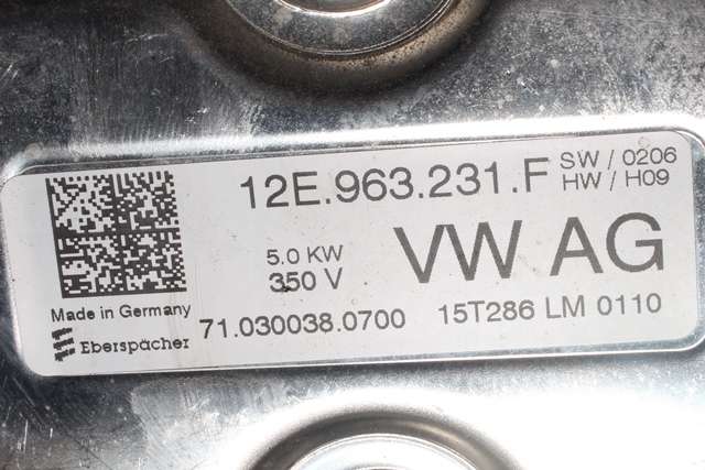 Varmeapparat PTC-heater til VW Golf VII 2012-2017 (Fase 1) (VAG|12E 963 231 F|)