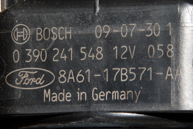 Viskermotor frontrute komplett m/overføring til Ford Fiesta 2008-2012 (Type VI, Fase 1) (BOSCH|0 390 241 548|8A61-17B571-AA|)