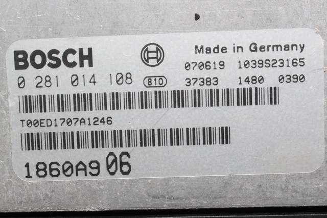 Styreenhet motor til Mitsubishi Outlander 2007-2010 (Type II, Fase 1)  (BOSCH|0 281 014 108|1860A906|)