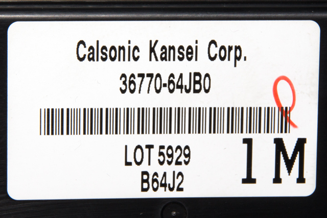 Styreenhet comfort (BCM) til Suzuki Grand Vitara 2005-2015 (Type III) (CALSONIC|B64J2|36770-64JB0|)