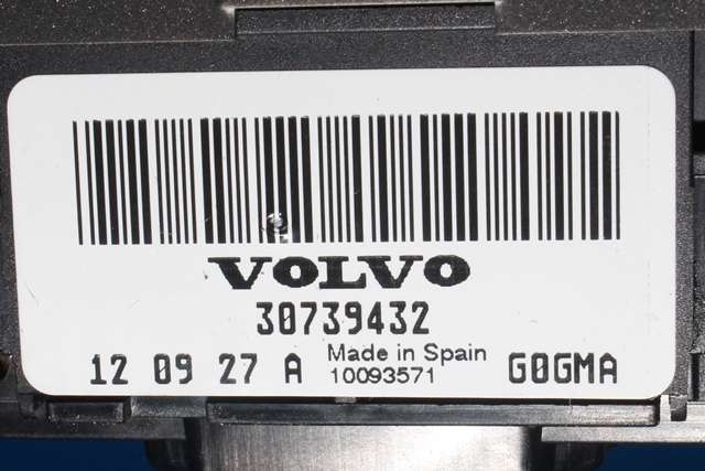 Bryter lys til Volvo V60 2010-2013 (Type I, Fase 1)  (VOLVO|30739432|)